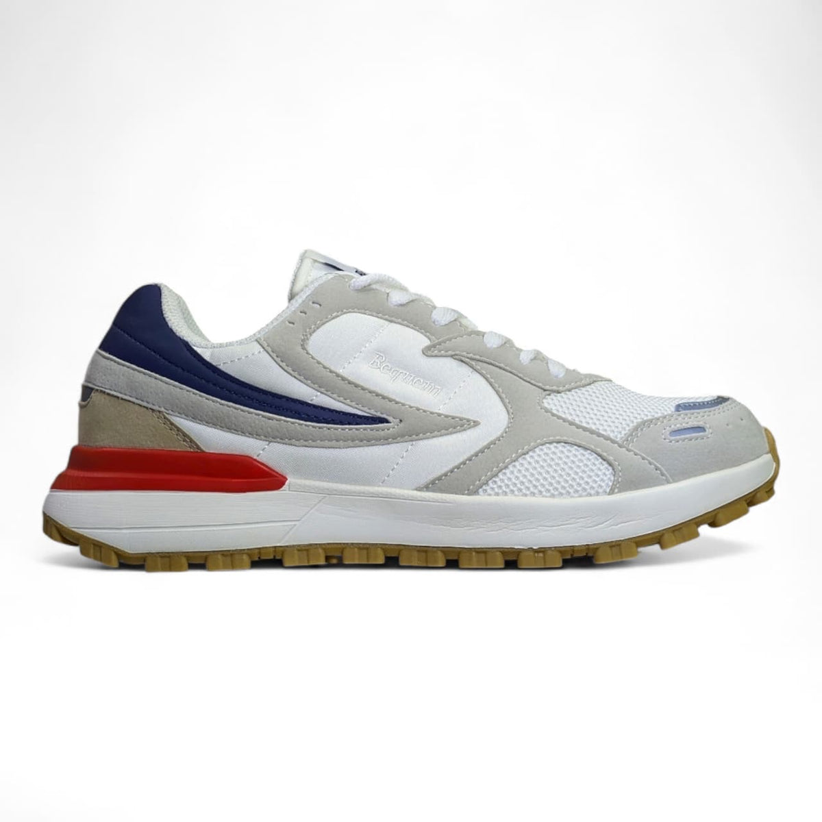 BEQUEM 0212E WHITE/NAVY/RED