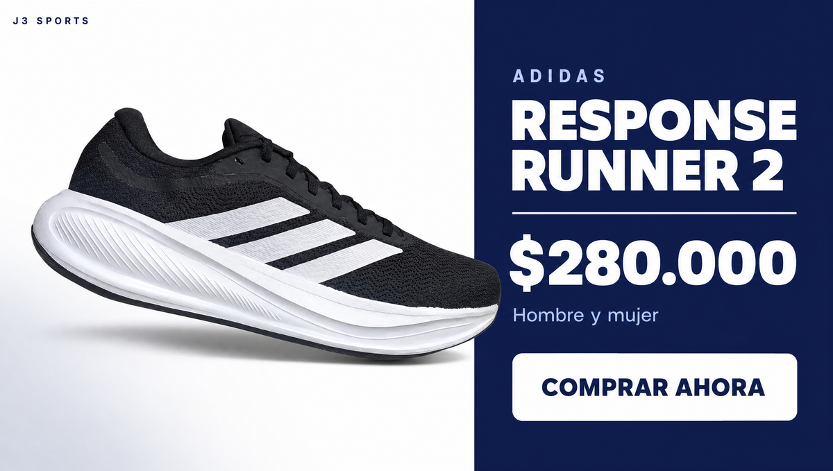 Adidas Response Runner 2 por $280.000, para hombre y mujer